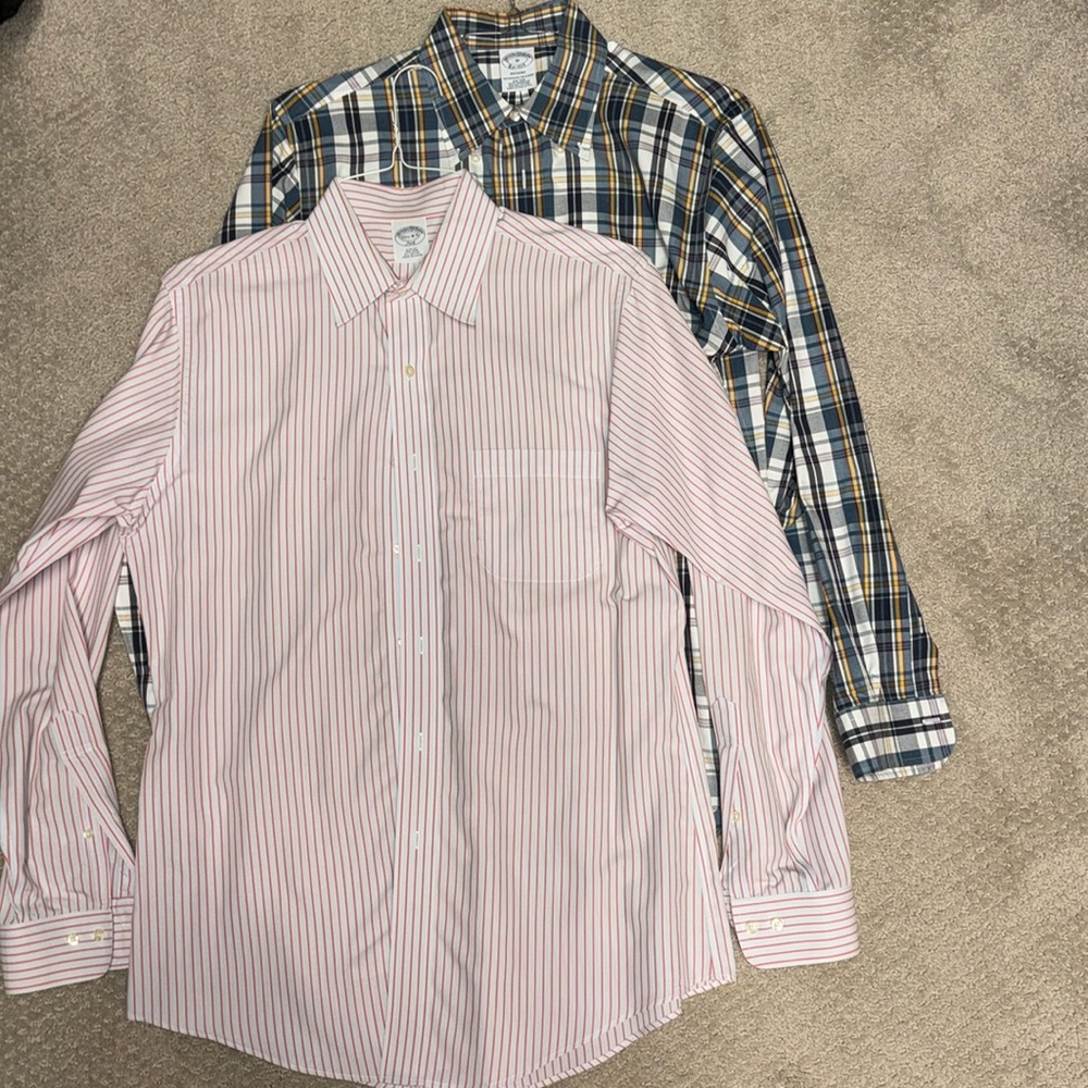 2 Brooks Brothers Long Sleeve Dress Shirts